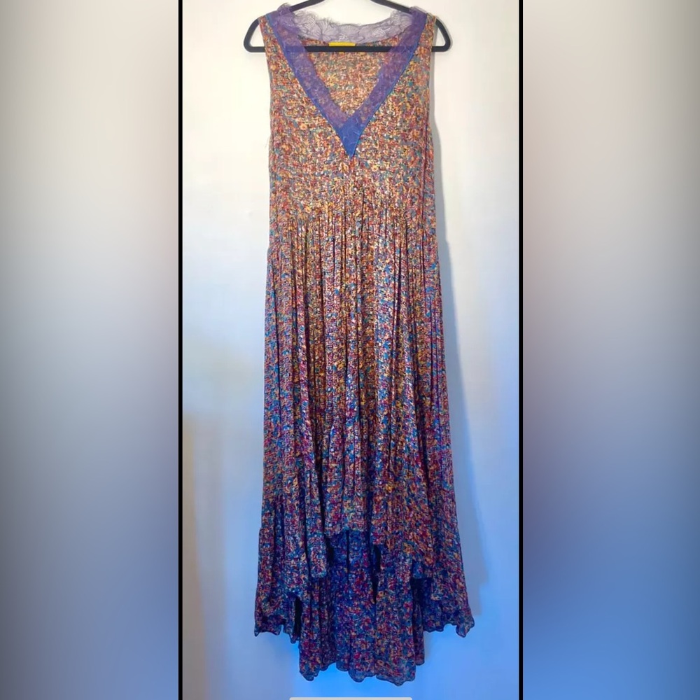 Catherine Malandrino Womens Dress Size 4 Colorful Maxi Dress